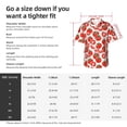 thumbnail image 6 of Lsque Hand Drawn Tomatoes pattern Hawaiian Shirt for Men, Unisex Summer Beach Casual Short Sleeve Button Down Shirts-XX-Large, 6 of 9