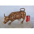 thumbnail image 3 of Nifao Wall Street Bull replica bronze statue – Home Decor Sculpture, 15"L x 7"W x 9"H, 3 of 12