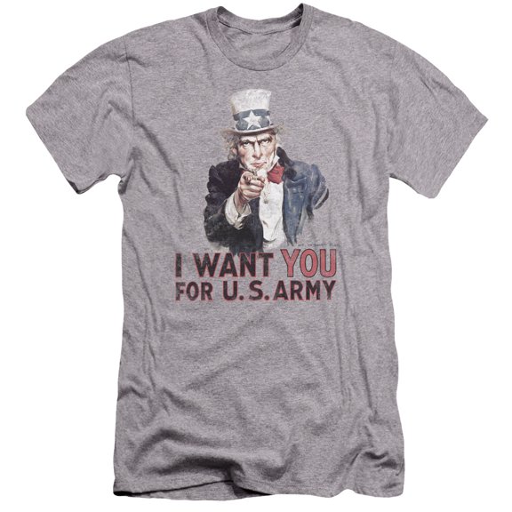 Army - I Want You - Premium Slim Fit Short Sleeve Shirt - Large