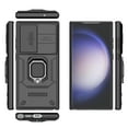 thumbnail image 6 of ELEHOLD Rugged Case for Samsung Galaxy S24 Plus Heavy Duty with Slide Camera Lens Protector Metal Ring Kickstand Hybrid PC TPU Military Grade Shockproof Protection Case for Samsung S24 Plus,Black, 6 of 6