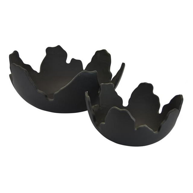 Plutus Brands PBTH92543 Planteur en Résine&44; Noir - Lot de 2