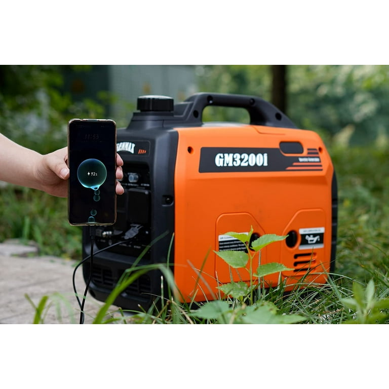 GENMAX 2000 Watt Recoil Start Gasoline Powered Inverter, 55 OFF