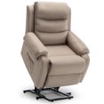 thumbnail image 1 of Korser Small Power Lift Recliner Chair for Elderly with Memory Function Linen for Living Room,Khaki, 1 of 8