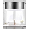 thumbnail image 2 of Black White Ombre Kitchen Valances for Windows Farmhouse Linen Window Valance Curtain for Living Room Window Treatment Modern Minimalism Gradient Abstract Valance Rod Pocket Topper, 42 x 12 Inch, 2 of 6
