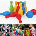 thumbnail image 3 of Bowling Toy Set Colorful Home Games Early Educational Teaching Outdoor Indoor Sports for Kids New, Colorful, 3 of 6