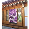thumbnail image 2 of XMXY Japanese Doorway Curtain Noren, Gothic Purple Skeleton Skull Door Closet Curtain Panel, Room Dividers Privacy Tapestry, 34 x 56 Inches, 2 of 7
