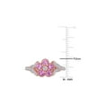 thumbnail image 3 of 3/5 Carat (Ctw) Pink Sapphire Ring in 10K Rose Pink Gold with Diamonds for Women, 3 of 6