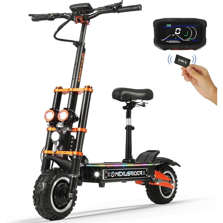 NexusRider Tank500 6000W Motor Foldable Electric Scooter, 58MPH