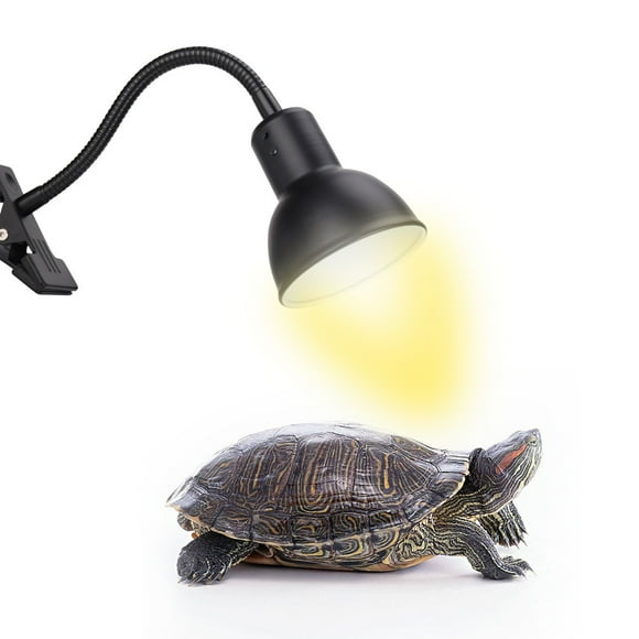 Reptile heat lamp, UVA/UVB, for turtles with adjustable switch, 360° rotation for turtle aquariums, lizards, snakes and terrariums.