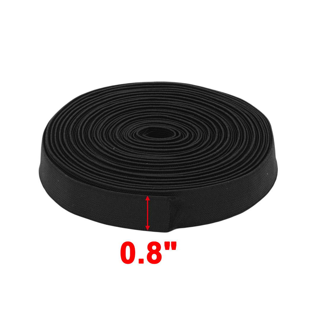 Tailoring Polyester Sewing Stretchy Knitting Elastic Band Strap Black