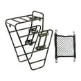 thumbnail image 1 of S SERENABLE Bike Front Cargo Rack Aluminum Front Pannier Rack Touring With Net Bag, 1 of 9