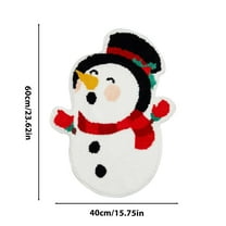 Tainini Christmas Door Mat, 15 X23 in Snowman Plastic Doormat ,for Indoor Outdoor Entrance Floor Christmas Decor