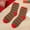 Green#1, variant on Christmas Fuzzy Socks Women's 2024 Xmas Fluffy Cozy Stockings Warm Soft Slipper Socks Color Block Holiday Crew Socks
