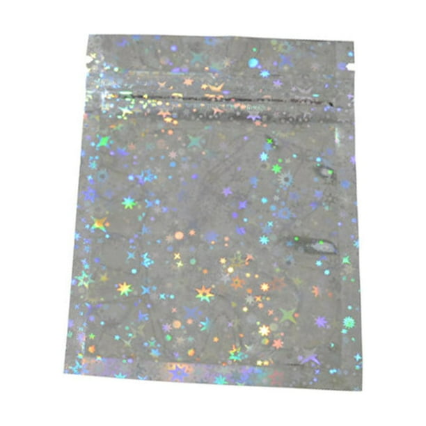 Inteprter 100 Uds bolsa de paquete de papel de aluminio envases cosméticos para el hogar sello Ziplock bolsas de embalaje accesorio brillante Type2 NO2