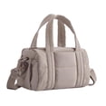 thumbnail image 1 of Bolso de mano acolchado para mujer, moderno y casual, ideal para gimnasio, camping y viajes. Camello, 1 of 9