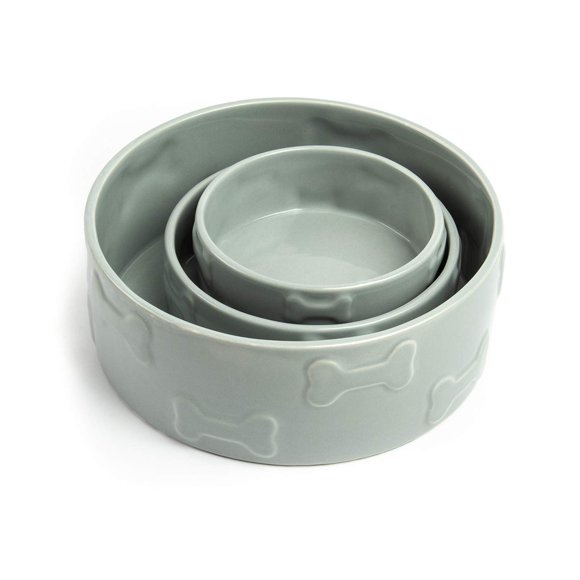 Pet Bowl Park Life Designs Manor Trixie ovalada (grande/gris)