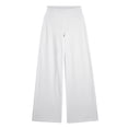 thumbnail image 4 of Wide Leg Yoga Pants for Women High Waisted Comfy Lounge Stretchy Work Pants Soft Baggy Straight Leg Lounge Sweatpants White S, 4 of 5