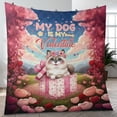 thumbnail image 4 of My Cat is My Valentine Cute Siamese in Gift Box Quilt Blanket Cat Lover Kitten Owner Gifts Cozy Comforter Throw Blanket - 3006, 4 of 5