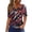 Red/White/Blue, variant on Women's 250th Anniversary Usa Shirt Independence Day Patriotic Star Stripe Print V-Neck Button Short Sleeve Top