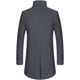 thumbnail image 5 of Abrigo para hombre, chaqueta larga, abrigos gruesos, abrigo de lana de invierno para hombre, gabardina para hombre, chaqueta informal de trabajo, 5 of 5
