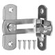 thumbnail image 1 of Stainless Steel Right Angle Door Lock Latch Secure Sliding Bolt for Cabinets, Doors & Padlock Hinge Elegant Design for Home Security Protection, 1 of 4