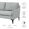 thumbnail image 7 of Corland Upholstered Fabric Loveseat, 7 of 7