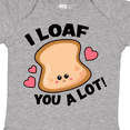 thumbnail image 4 of Inktastic I Loaf You a Lot with Cute Bread Clip Art Boys or Girls Baby Bodysuit, 4 of 5