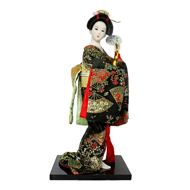 Figura asiática de Kabuki de la figura de Geisha japonesa de 12 pulgadas para la decoración de la oficina en el hogar