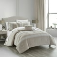 thumbnail image 2 of Chic Home Brye 9-Piece Embroidered Comforter Set, Queen, Beige, 2 of 6