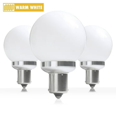 3 Pack Warm White Interior Vanity LED 12 Volt RV Light Bulb BA15s 1156 3000K