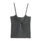 thumbnail image 3 of Camisola de lino de tres colores con nudo para mujer de HH TRAF, elegante, informal, sin tirantes, estilo urbano, 3 of 5