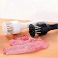 thumbnail image 2 of Stainless Steel Meat Tenderizer Needle - Professional Kitchen Tool for Beef, Chicken, and Poultry - Quickly Marinate and Soften Meats - Set of 2 Heavy, 2 of 4