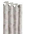 thumbnail image 6 of Eclipse 100% Blackout Curtain, Larissa Leaf Grommet Curtain, 84 In Long x 50 In Wide, Botanical Print, Linen, 6 of 7