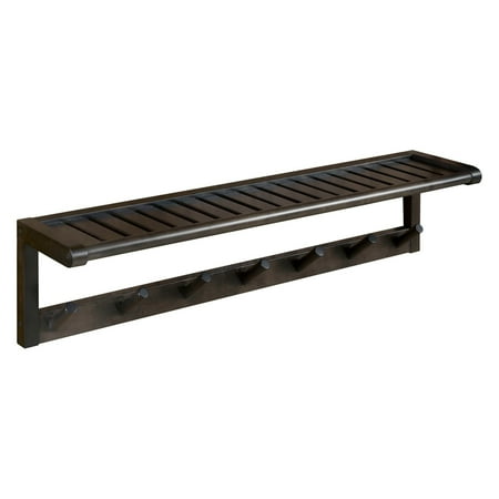 Rack Tom Birch Shell - Abingdon Solid Birch Wood Large Peg Rack with Shelf