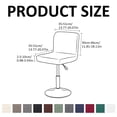 thumbnail image 3 of CHENjy Dining Room Chair Covers, High Elastic Knitted Bar Stool Seat Covers, Full Wrap Slipcover for Counter Pub Kitchen, Dark Gray, 3 of 7