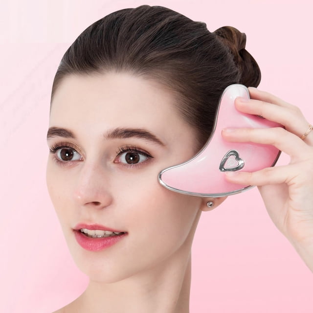Heliisoer Micro Current Scraping Vibration Heating Beauty Facial Lifting And Tightening Massager