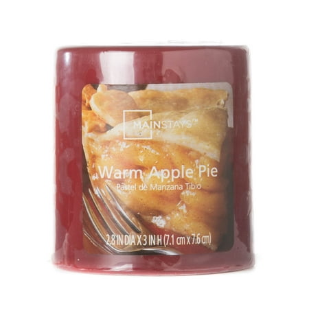 - Mainstays Warm Apple Pie Pillar 3in