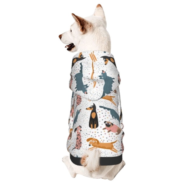 Pug Ropa Balery Dogs Pug Sudadera con Capucha para Perros Pequeños – Ropa para ...