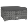 thumbnail image 5 of vidaXL 11 Piece Garden Lounge Set with Cushions Poly Rattan Grey, 5 of 5