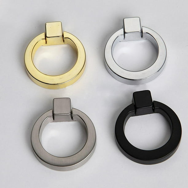 Porfeet Modern Dresser Knobs Pull Ring, Contemporary Dresser Knobs