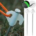 thumbnail image 2 of Reayehane Screw In Tent Stakes Ground Screw 2024 New Screw In Tent Stakes Heavy Duty Metal Threaded Tent Tent Camping Stakes Tent Stakes For Outdoor Camping (White ), 2 of 5