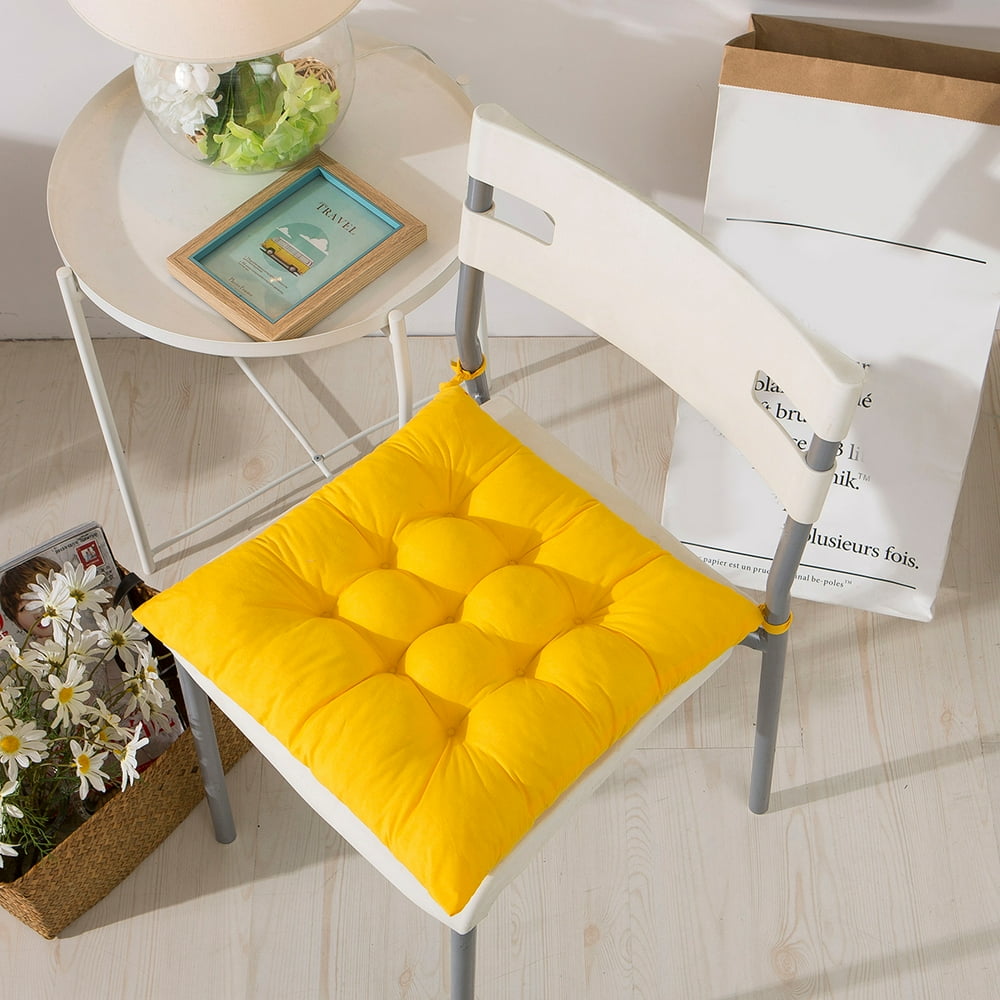 17.7*17.7in Soft Comfort Chair Cushion Polyester Sit Mat Square Seat