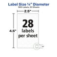 thumbnail image 5 of Avery Reinforcement Stickers, 1/4", 560 Total (6734), 5 of 5