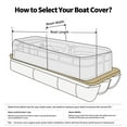 thumbnail image 3 of Seamander Heavy-Duty Waterproof Pontoon Boat Cover, Grey, Marine-Grade Polyester, 3 of 3