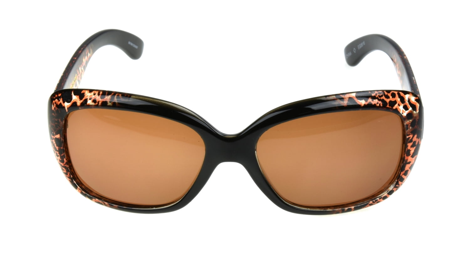 Foster Grant Women's Brown Tiger sunglasses Rhinestones design Amber  New 444 