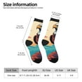 thumbnail image 5 of Yiaed Cartoon Iceberg Bald Eagle Print Great elasticity Crew Socks Sports socks for Men and Women, 5 of 5