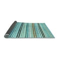 thumbnail image 2 of Ahgly Company Indoor Rectangle Abstract Light Blue Modern Area Rugs, 6' x 9', 2 of 4