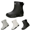 thumbnail image 2 of Womens Mens Rain Boots Waterproof Rubber Chelsea Shoes Outdoor Garden Walking Fishing Water Shoes Ankle Boots High-Performance Shoes for Farming, 2 of 8