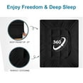 thumbnail image 6 of Queen 60 x 80 in. Mattress Topper Microfiber Polyester Knitted Bed Protector Cover Solid Black Embossed Bedspread Pad, 6 of 7