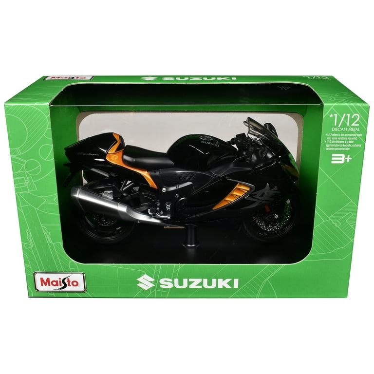 Suzuki Hayabusa 2022 1/12 ダイキャスト 2022 Suzuki Hayabusa Black Metallic 1/12 Die Cast Motorcycle